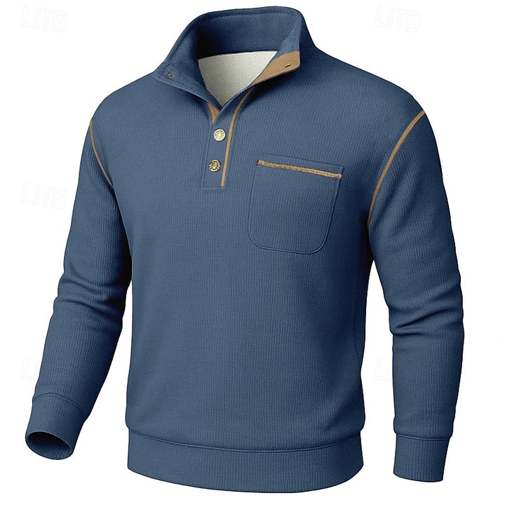 Cormac | Refined Stand-Collar Pullover