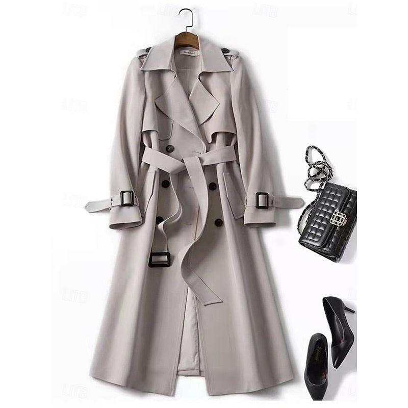 Lillian | Belted Longline Trench Coat