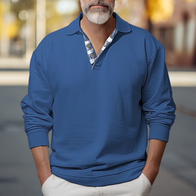 Landon | Polo-Collar Sweatshirt