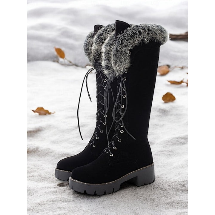 Brenna | Cosy Fur-Trimmed Knee-High Boots