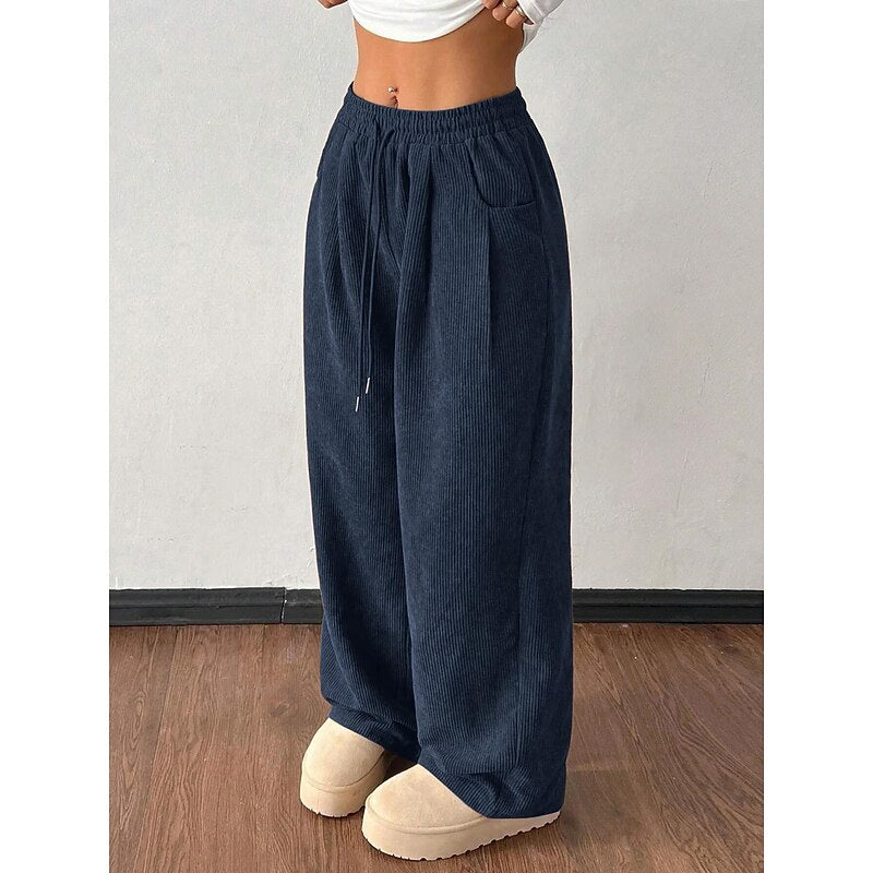 Della | Relaxed Wide-Leg High-Waist Trousers
