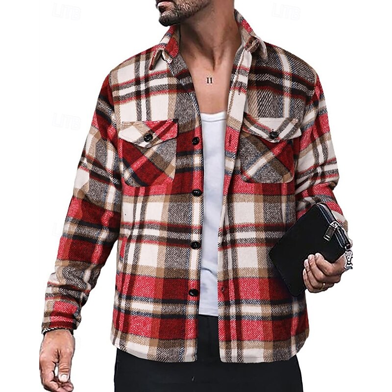 Calvin | Rugged Checked Shirt Jacket