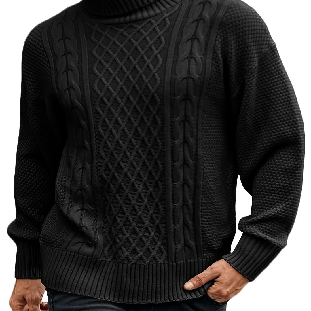 Grayson | Cable-Knit Turtleneck Sweater