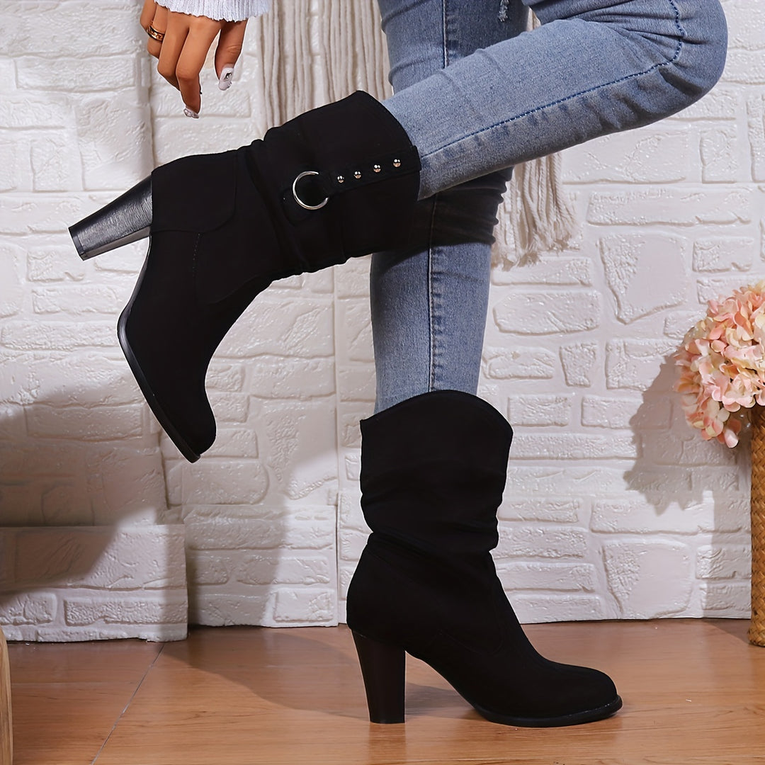 Elodie | Slouchy Heeled Boots