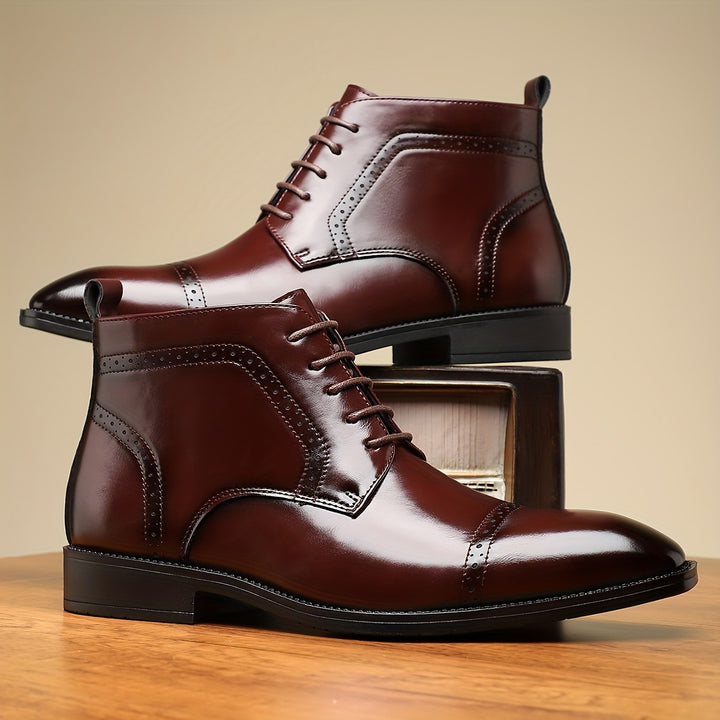 Redmond | Refined Cap-Toe Lace-Up Boots