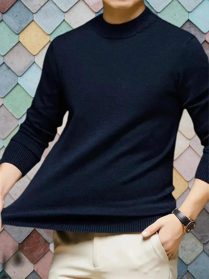 Cedric | Cosy Mock-Neck Sweater