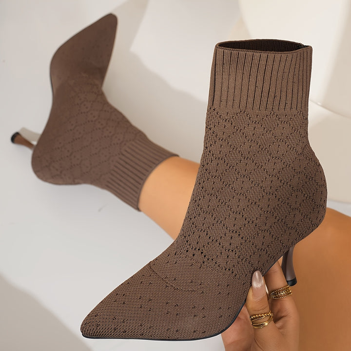 Odile | Pointed-Toe Heeled Ankle Boots
