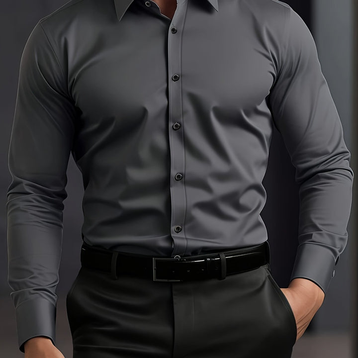 Leon | Refined Long Sleeve Business Shirt