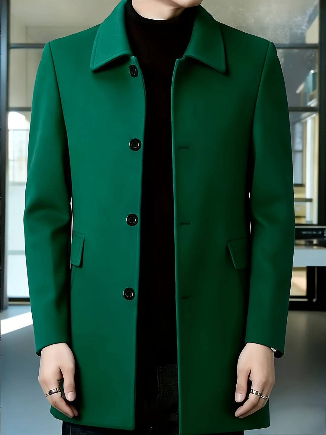 Cedric | Tailored Single-Breasted Overcoat