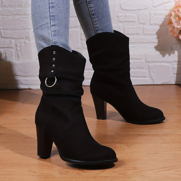 Elodie | Slouchy Heeled Boots