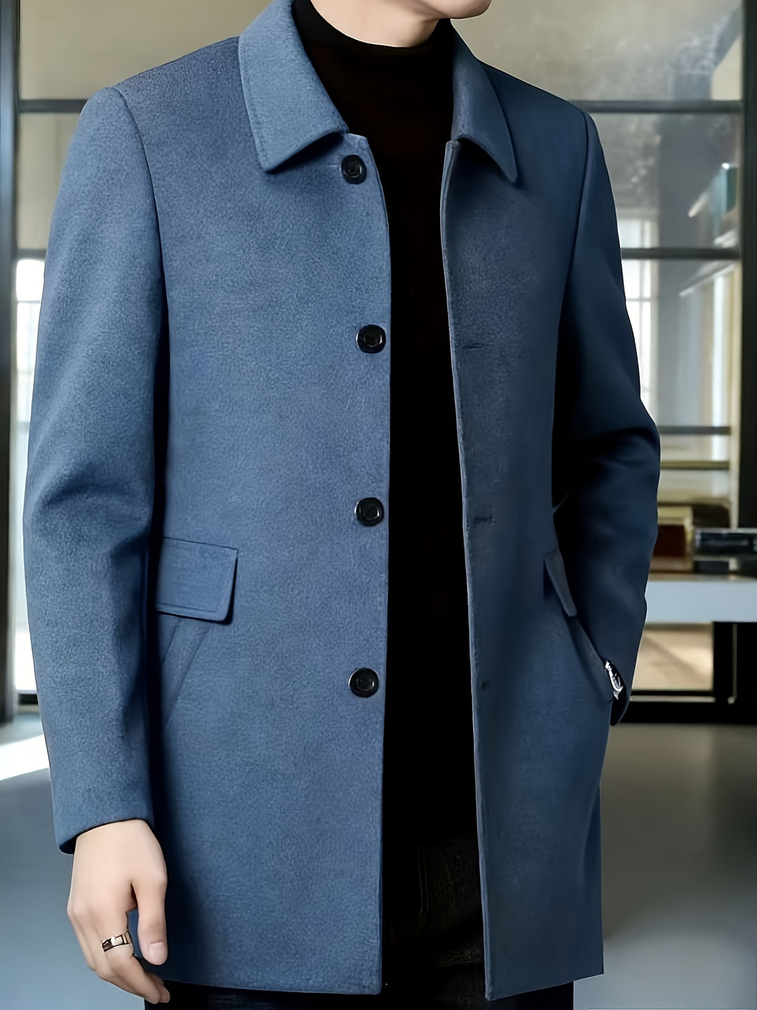 Cedric | Tailored Single-Breasted Overcoat