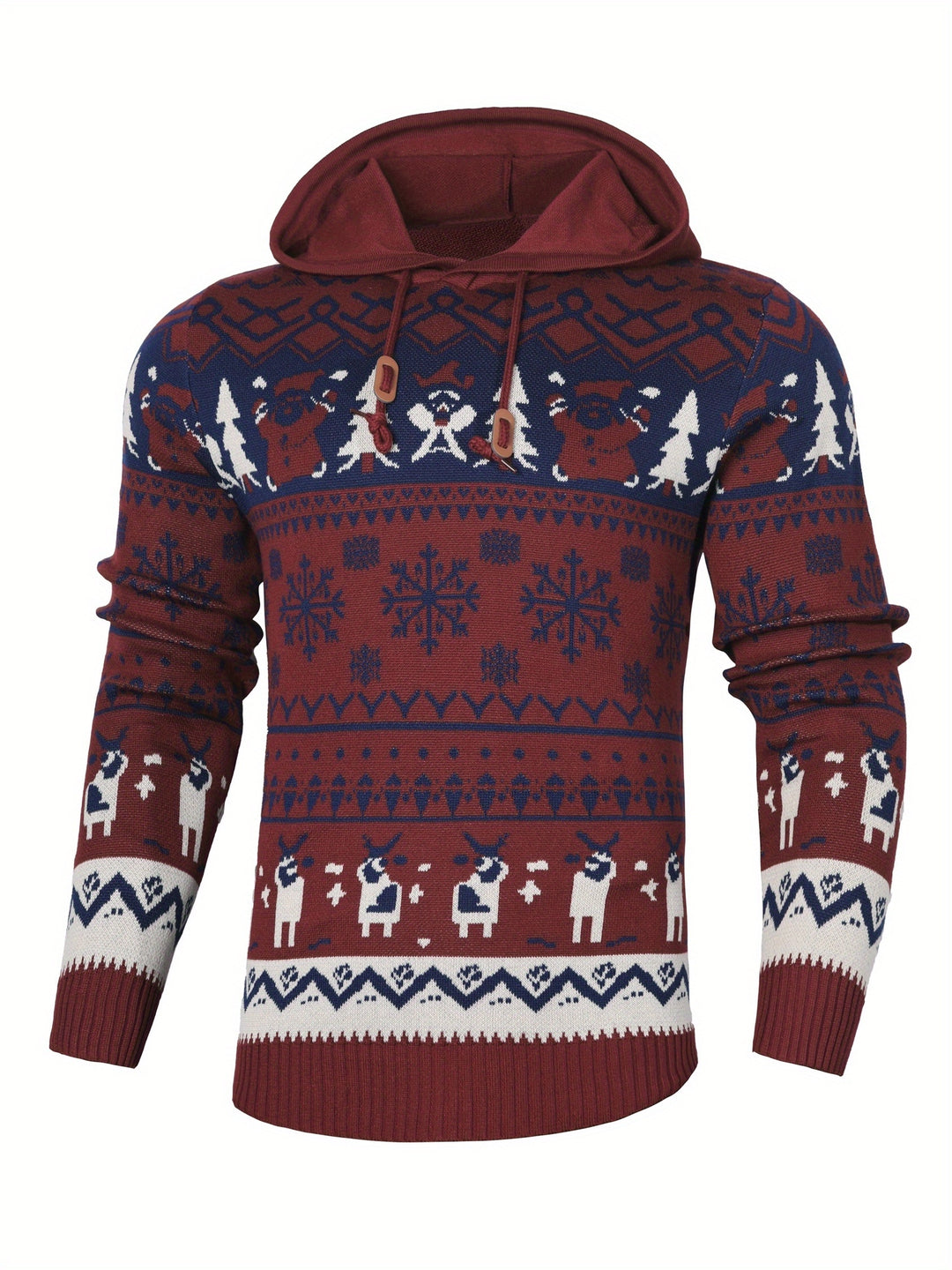 Nicholas | Christmas Reindeer Hooded Jumper
