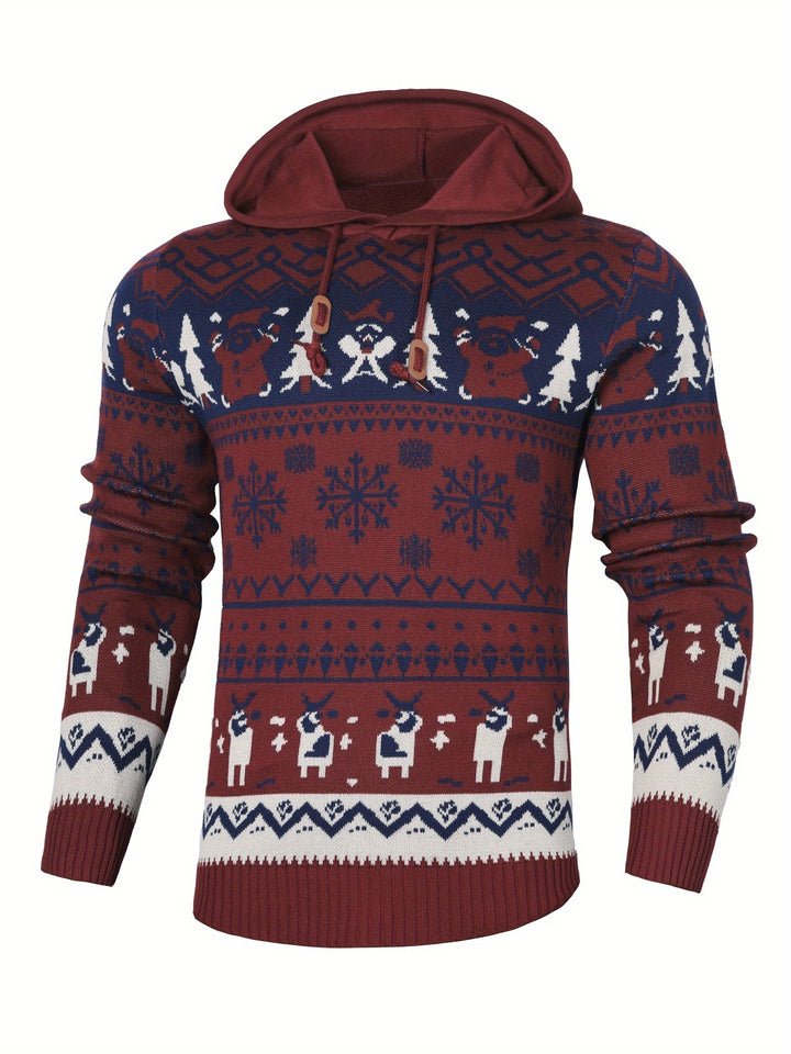 Nicholas | Christmas Reindeer Hooded Jumper