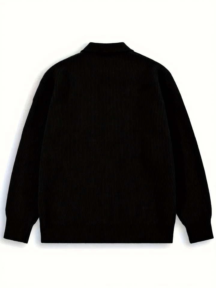 Wesley | Ribbed Collared Cardigan