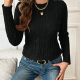 Gemma | Cable-Knit Round Neck Sweater