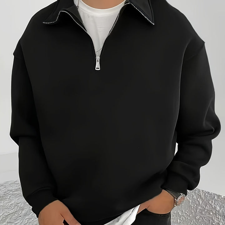 Gideon | Collared Half-Zip Sweatshirt