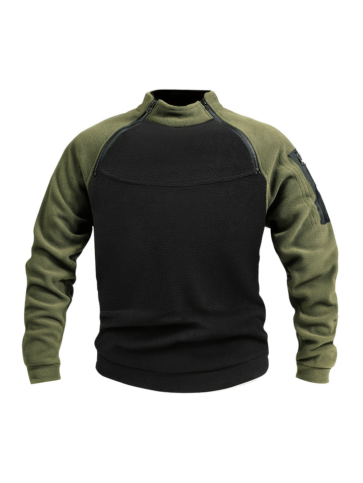 Grady | Zip-Detail Military Pullover