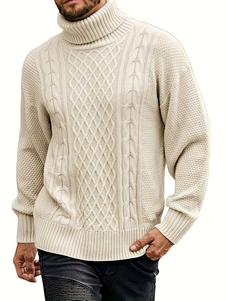 Grayson | Cable-Knit Turtleneck Sweater