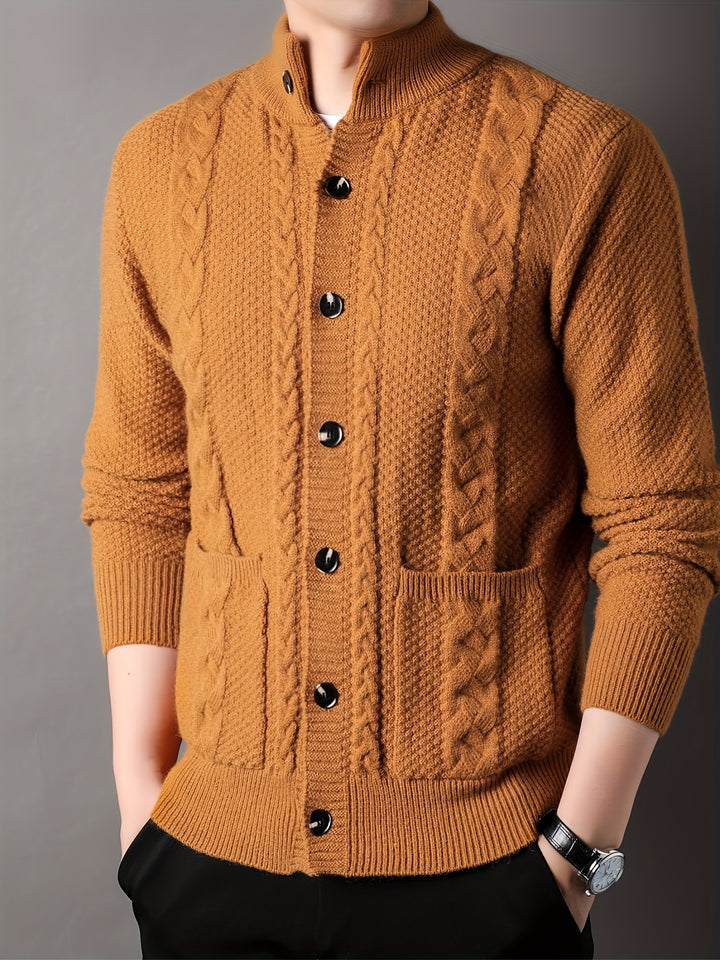 Percival | Textured Button-Front Cardigan