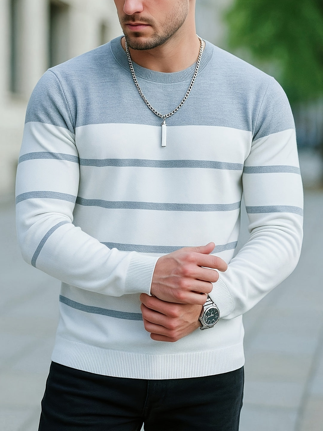 Lawson | Striped Crew-Neck Sweater