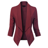 Beverly | Draped Open-Front Blazer