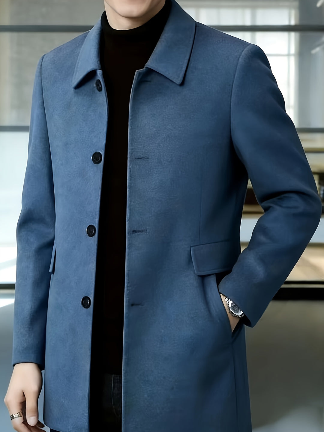 Cedric | Tailored Single-Breasted Overcoat