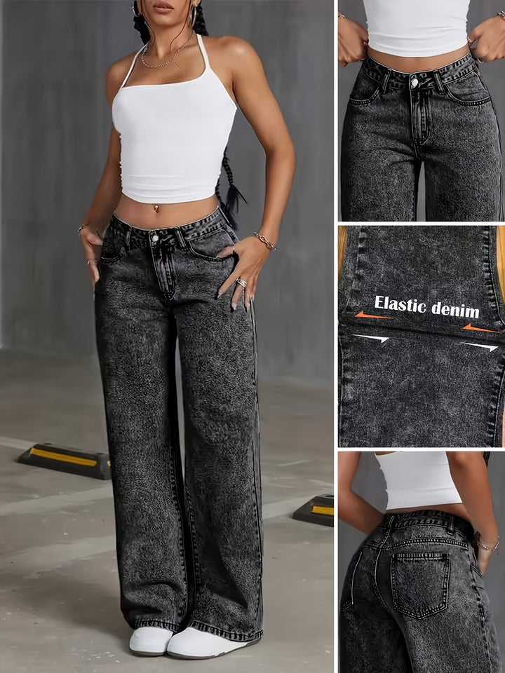 Annabel | Wide-Leg Straight Jeans