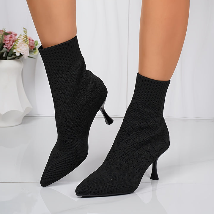 Odile | Pointed-Toe Heeled Ankle Boots