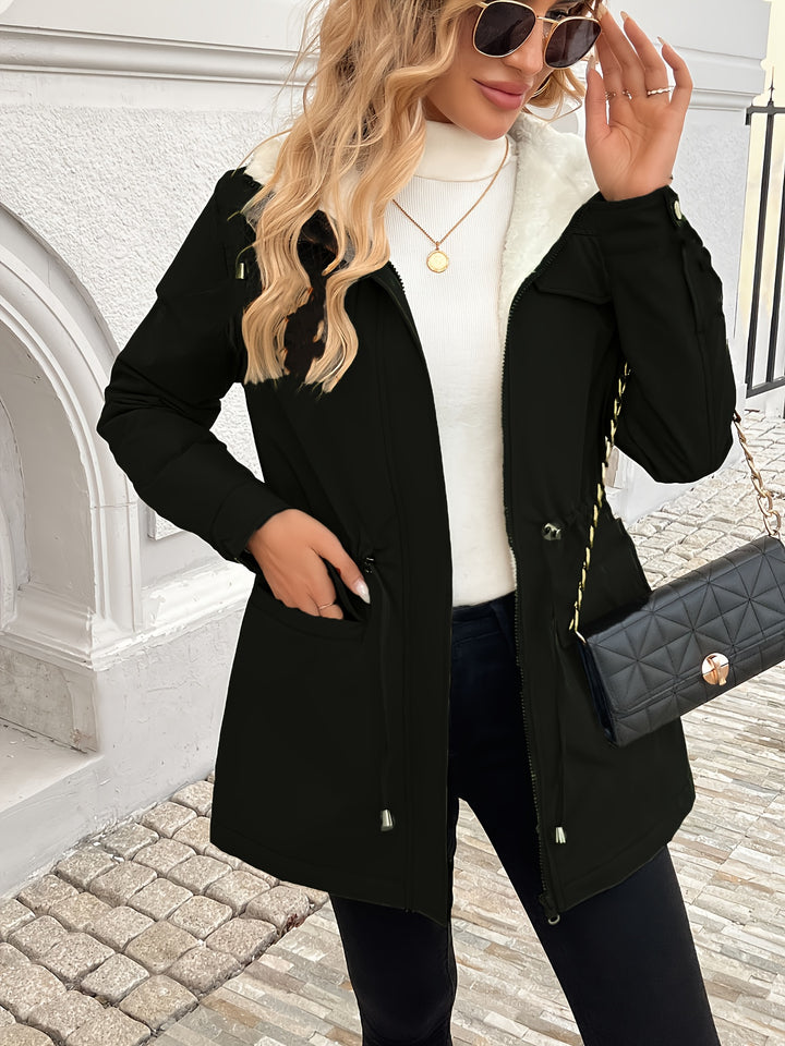 Della | Fleece-Lined Hooded Jacket