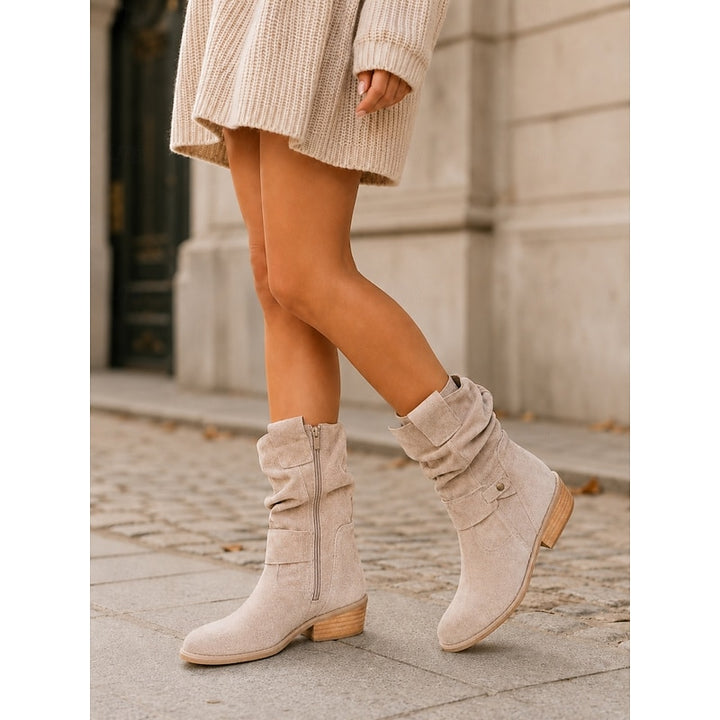 Josephine | Slouchy Block-Heel Ankle Boots