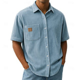 Wyatt | Relaxed Ribbed-Texture Shirt