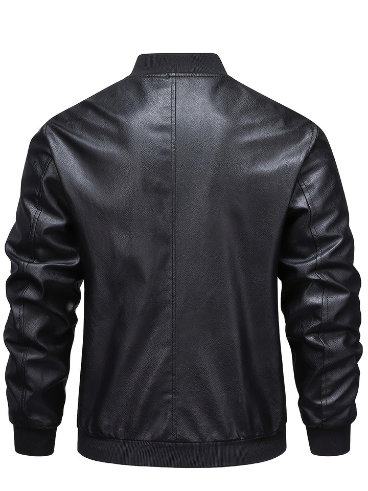 Calvin | Refined Zip-Up Bomber Jacket