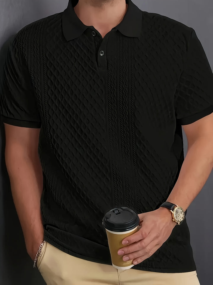 Harrington | Textured Business Polo Shirt