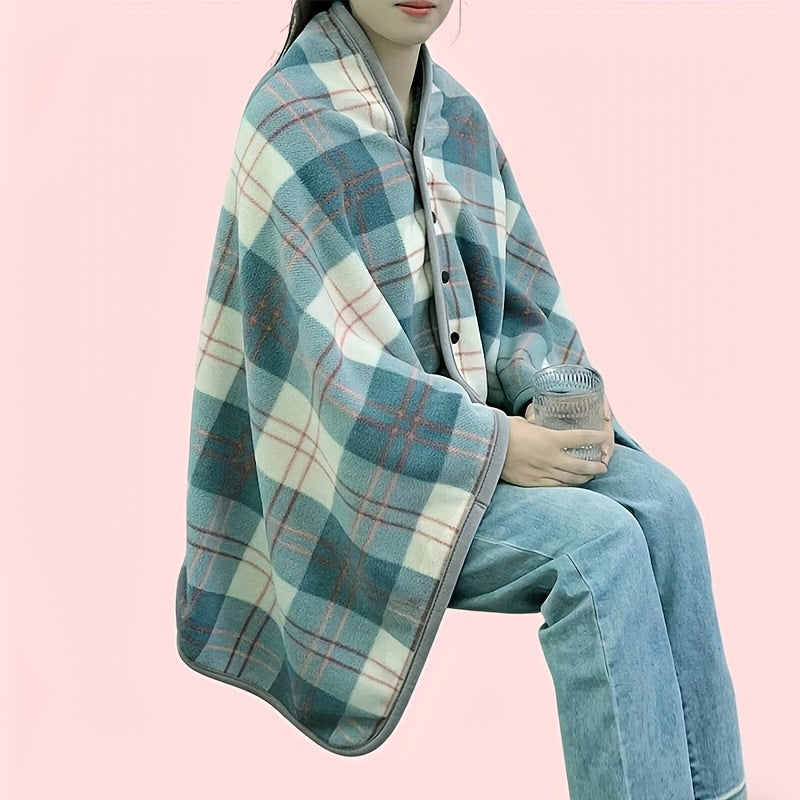 Rosamund | Cosy Plaid Wrap Shawl
