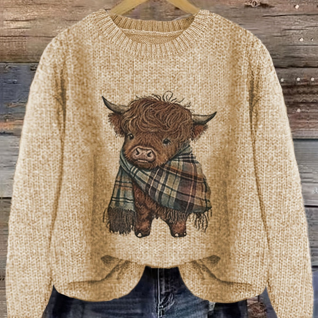 Bonnie | Cosy Highland Cow Pullover