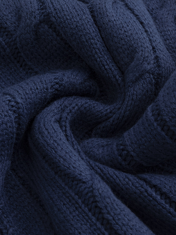 Elliot | Shawl Collar Cable-Knit Cardigan
