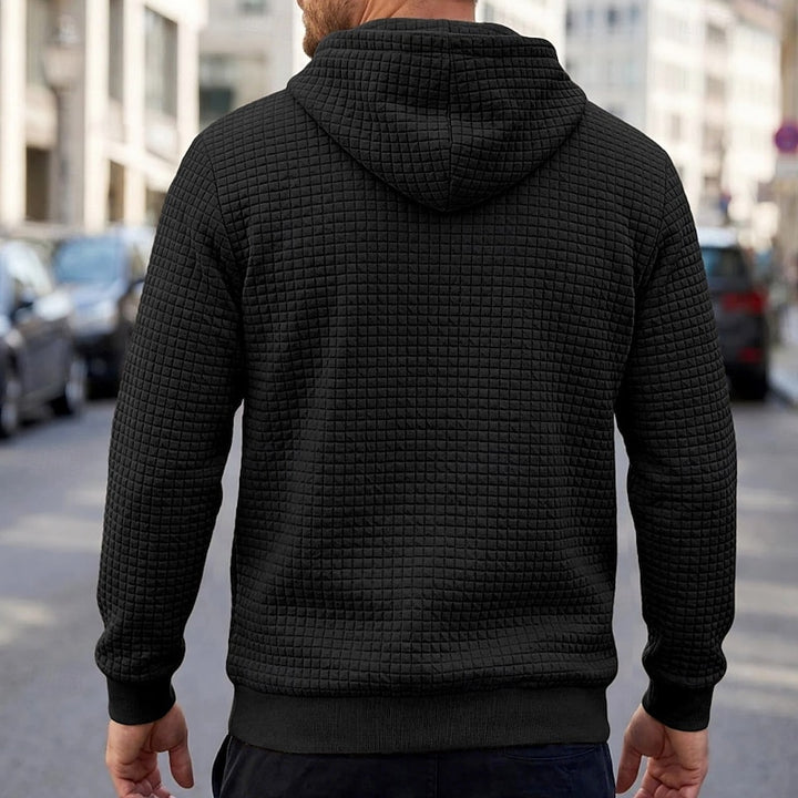Merrick | Textured Hooded Pullover Hoodie