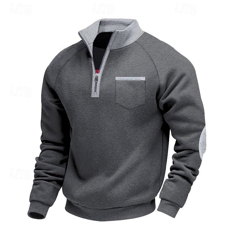 Jasper | Quarter-Zip Stand-Collar Pullover