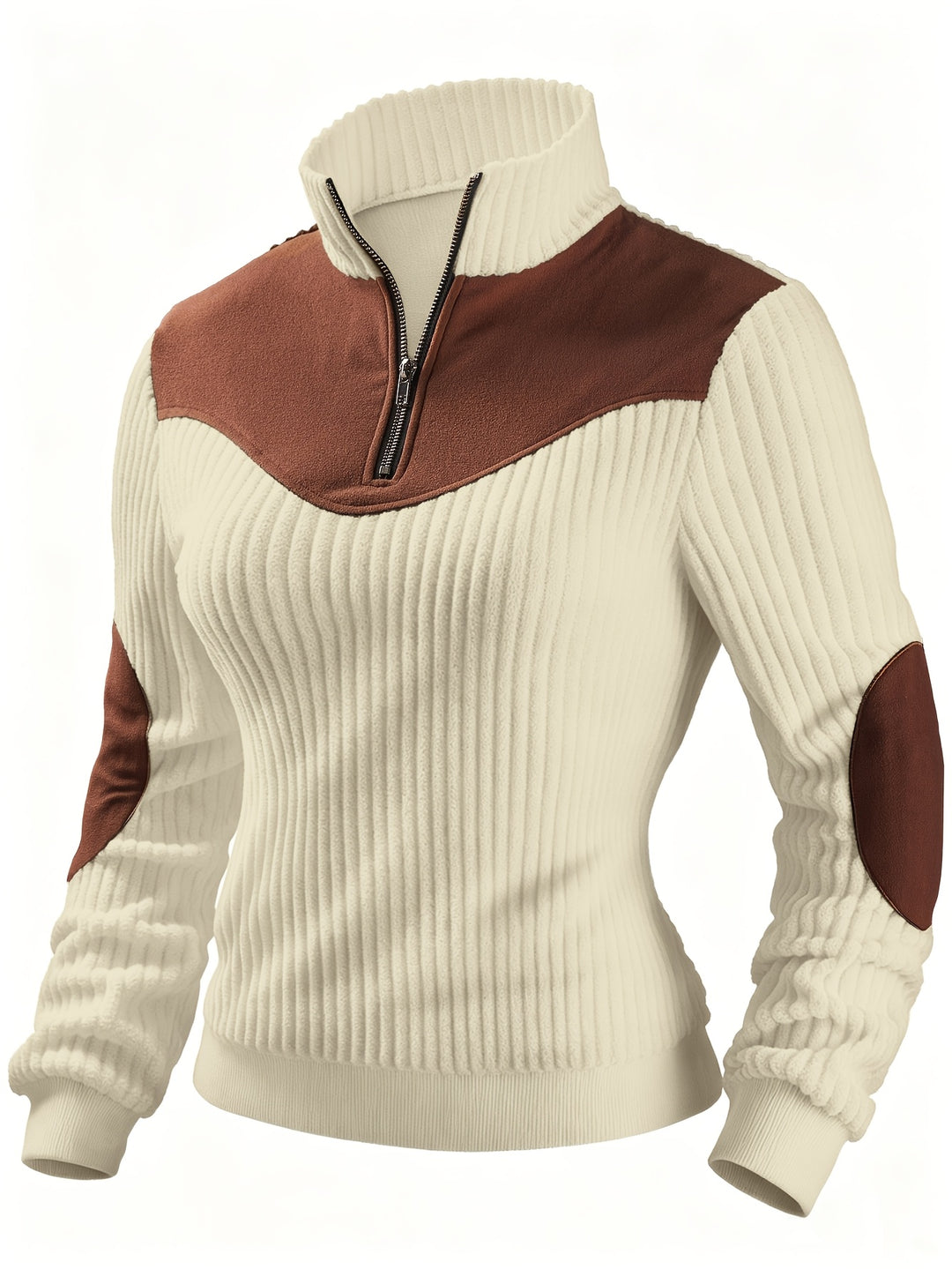 Everly | Half-Zip Ribbed Pullover