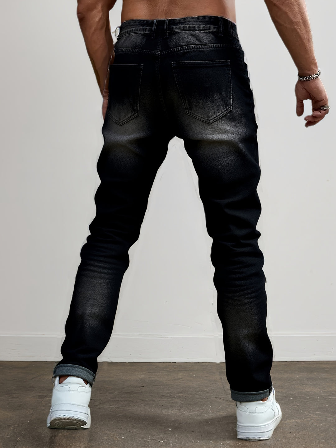 Kingsley | Rugged Distressed Straight Jeans