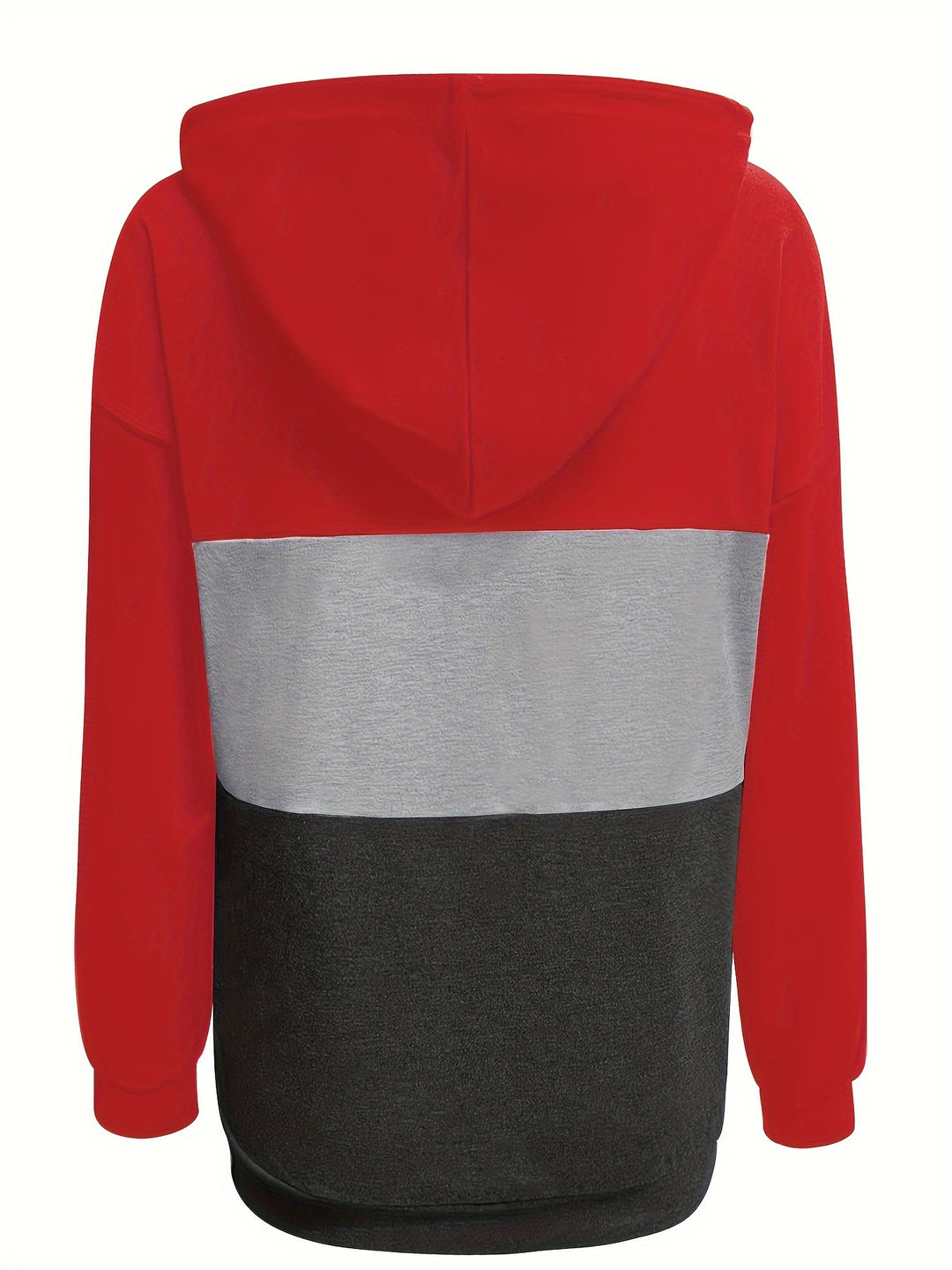 Tamsin | Colour Block Button Hoodie