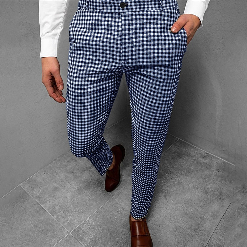 Langston | Tailored Checked Trousers