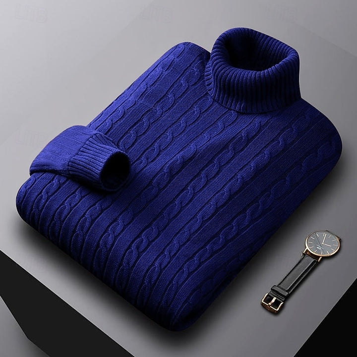 Gregory | Cable-Knit Turtleneck Jumper