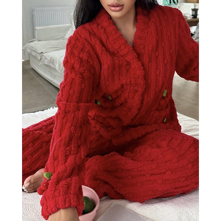Delilah | Cosy Cherry Two-Piece Set