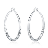 Renata | Textured Statement Hoop Earrings