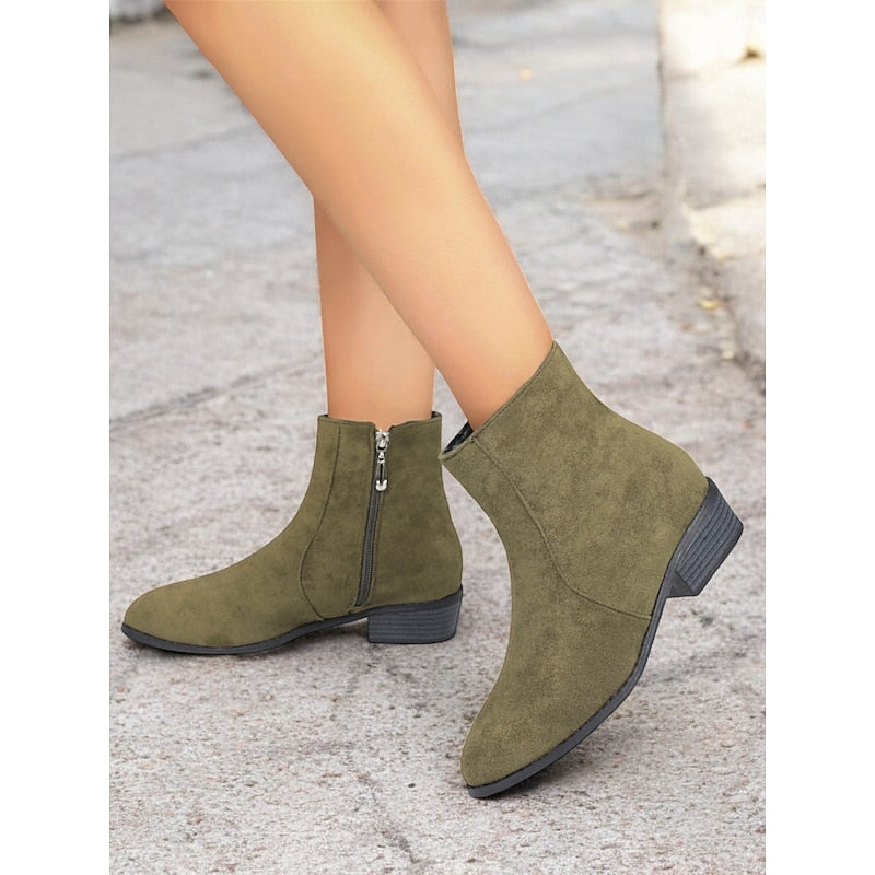Hazel | Refined Block-Heel Ankle Boots