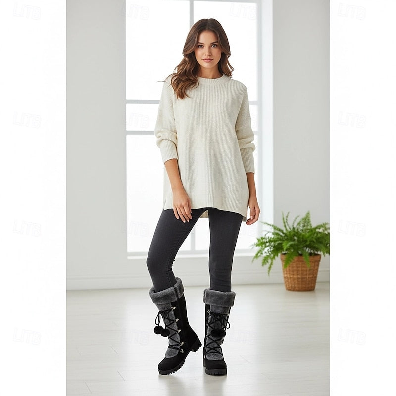 Danica | Cosy Lace-Up Winter Boots