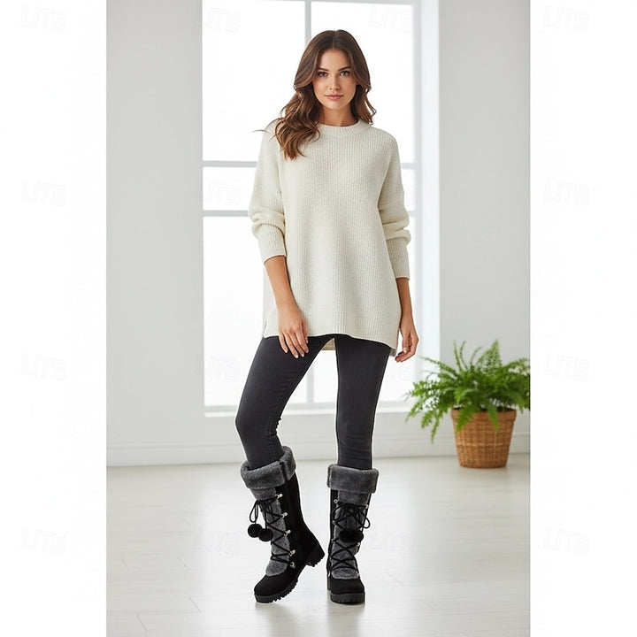 Danica | Cosy Lace-Up Winter Boots
