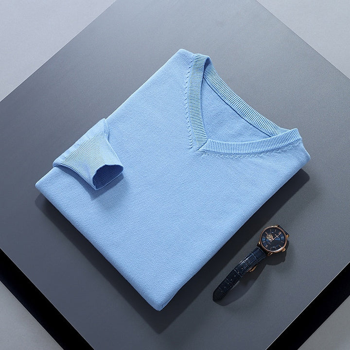 Damian | Refined V-Neck Jumper
