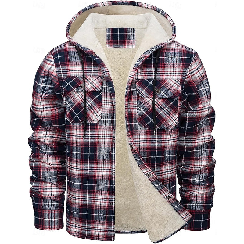 Graham | Hooded Check Shirt Jacket